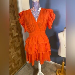 NWT Olivaceous Sydney Dress - Tangerine